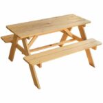 Mobili da giardino - FUN HOUSE - Tavolo da picnic in legno H.53 x L.95 x P.100 cm - Montaggio facile!