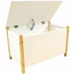 SCANDIWOOD Scatola portagiochi in legno 37,5 x 60 x36 cm per bambini - immagine 2
