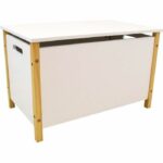 SCANDIWOOD Scatola portagiochi in legno 37,5 x 60 x36 cm per bambini