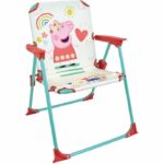 FUN HOUSE Peppa Pig Mobili da giardino - 1 tavolo H.46xø46cm, 2 sedie H.53xL.38.5xP.37.5 cm e 1 ombrellone H.125 x ø100 cm - Per bambini - immagine 2