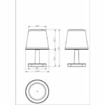 Lampada da tavolo solare GALIX G4410 - 25 Lumen - H20 cm - immagine 3