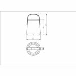 Lanterna portatile ricaricabile GALIX G4420 - USB 9 LED - Bianco caldo - immagine 3