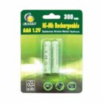 GALIX Confezione da 2 batterie ricaricabili LR03 / AAA - Ni-Mh - 1,2 Volt - 300 mAh