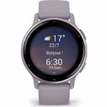 Orologio GPS connesso - GARMIN - Vivoactive 5 - WiFi - 30,4 mm (1.2) - Orchidea metallizzata con cinturino viola