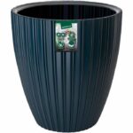 Vaso per fiori - Garden ID - Fancy - 40 x 42 cm - Per giardino, balconi o interni - Blu petrolio - immagine 2