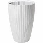Vaso per fiori - Garden ID - Fancy - 40 x 58 cm - Per giardino, balconi o interni - Bianco