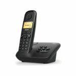 Telefono fisso GIGASET A170A nero - Segreteria telefonica - Rubrica 50 contatti - Registrazione 25 min