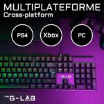 Tastiera da gioco meccanica - THE G-LAB - KEYZ -CARBON -EX/FR - Retroilluminata - Interruttore blu - Poggiapolsi - FR - immagine 6