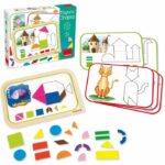 Gioco educativo - GOULA - Scatola con forme magnetiche - 12 attività con 24 pezzi in legno - immagine 2
