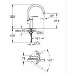 Rubinetto da cucina - Cromo - Bocca Alta - GROHE Wave Cosmopolitan - 32449001 - immagine 3