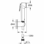 GROHE - Set doccia a 1 getto con supporto a parete - immagine 5