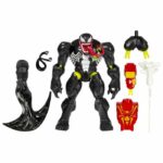 MixMashers Venom Deluxe, statuetta personalizzabile da 12 cm da abbinare e mescolare con accessori, Marvel, da 4 anni - immagine 2