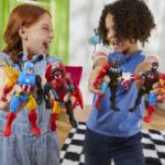 MixMashers Venom Deluxe, statuetta personalizzabile da 12 cm da abbinare e mescolare con accessori, Marvel, da 4 anni - immagine 5