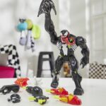 MixMashers Venom Deluxe, statuetta personalizzabile da 12 cm da abbinare e mescolare con accessori, Marvel, da 4 anni - immagine 6