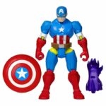 MixMashers Marvel Avengers Capitan America Mix and Match Figura con Accessori - immagine 2