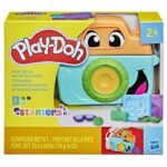 Play-Doh My Little Photos Starters, pasta da modellare, macchina fotografica finta, 7 accessori e tappetino per attività, dai 2 anni in su - immagine 4