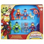 Confezione di statuette degli Avengers in armatura, Marvel Iron Man e i suoi fantastici amici - immagine 5