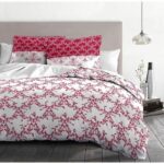 Parure copripiumino 220x240 cm HOME LINGE PASSION FRISE: Copripiumino + 2 federe - 100% Cotone 57 fili - Bordeaux - immagine 3