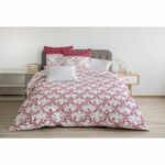 Parure copripiumino 220x240 cm HOME LINGE PASSION FRISE: Copripiumino + 2 federe - 100% Cotone 57 fili - Bordeaux - immagine 4