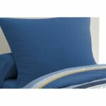 Set copripiumino in microfibra HOME PASSION STANIS - 1 copripiumino 140 x 200 cm + 1 federa 63 x 63 cm - Blu - immagine 3