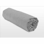 Lenzuolo con angoli - HOME LINGE PASSION - HP71761 - 90 x 190 cm + cuffia 30 cm - Microfibra - 82 g - Grigio chiaro - immagine 4