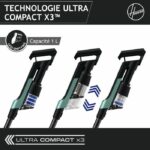 Scopa senza fili - HOOVER HF201P - Ultraleggera, potente 50AW, turbospazzola speciale per animali domestici, tecnologia ultra compatta x3 - immagine 4