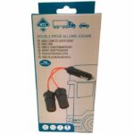 Doppia presa accendisigari 12/24V - HTC EQUIPMENT - Con LED 10A e cavo rosso 20cm - immagine 2