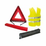 Pacchetto di sicurezza - ATTREZZATURA HTC - Giovani conducenti - 1 giubbotto di sicurezza + 1 triangolo, 1 trasmettitore FM, 1 disco elettrostatico - immagine 2
