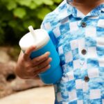 La mia prima tazza - INFANTINO - Silicone - Blu oceano - immagine 2