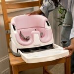INGENUITY rialzo da sedia 2 in 1 con vassoio portaoggetti integrato, peonia, da 6 mesi - immagine 5