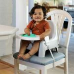 Sedile didattico - INGENUITY - Piatto Twist & Dine - Seggiolino rialzato - Bambini da 6 mesi a 3 anni - Arancione e blu - immagine 3