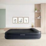 Materasso gonfiabile per 2 persone 64124ND INTEX - Materasso extra a gonfiaggio elettrico - CUSCINO POGGIAPIEDI RIALZATO - immagine 3