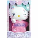 Hello Kitty Kimono Kawai Peluche +- 22 cm - JEMINI - Versione Kawai con kimono rosa e infradito.
