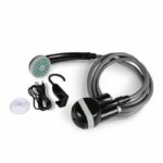 Doccia elettrica - KAMPA - Power Shower - Batteria ricaricabile - Tubo da 1,80 m - Nero
