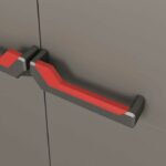 KETER | MOBILE BASSO STILO, Grigio / Nero / Rosso, 68 x 39 x 90 cm - immagine 3