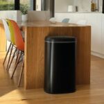Pattumiera da cucina automatica - LOGAN - KITCHEN MOVE - 58 L - Acciaio inossidabile nero opaco con bordo - immagine 4