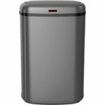 Pattumiera da cucina automatica - LOGAN - KITCHEN MOVE - 58 L - Acciaio inossidabile grigio opaco con reggetta