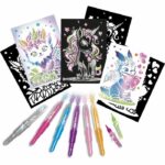 Blopens - LANSAY - Creature scintillanti - 6 stencil - Età 6 anni in su