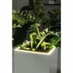 Vaso da fiori LECHUZA Canto Premium Cube 40 - kit LED completo, antracite metallizzato - immagine 5