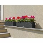 Jardiniere - Cottage Balconera 80 - Kit completo - Granito - 12L - LECHUZA - immagine 2