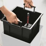 LECHUZA Jardiniere Cubico Alto 40 ALL-IN-ONE Bianco lucido 18230 421493 - immagine 3
