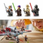 LEGO Star Wars Shuttle T-6 di Ahsoka Tano 75362, Nave Lancia-Bottoni, 4 Personaggi - immagine 5