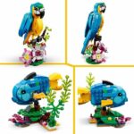 CREATORE LEGO 3-in-1 31136 pappagallo esotico, figurine per animali della giungla, con rana e pesce - immagine 4