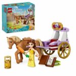 LEGO 43233 Disney Princess La storia di Belle - La carrozza, giocattolo con la mini bambola della principessa, la Bella e la Bestia