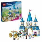 LEGO | Disney Princess 43275 Il castello di Cenerentola e la carrozza - Gioco di ruolo 6 anni