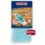 LEIFHEIT Clean Twist M Ergo super soft 52122 Coprispazzola di ricambio per mocio piatto, rivestimento speciale per pavimenti fragili