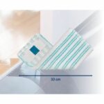 LEIFHEIT Clean Twist M Ergo micro duo 52123 Fodera di ricambio in microfibra per mocio piatto, pulisce delicatamente e assorbe - immagine 4