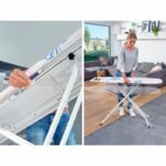 LEIFHEIT 72577 Classic M Asse da stiro Basic, asse da stiro 120x38 cm, regolabile in altezza con poggiaferro fisso - immagine 3