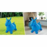 gonfiabile cavallo ponticello blu - immagine 3