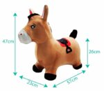 LEXIBOOK Pony gonfiabile da salto in peluche - immagine 2